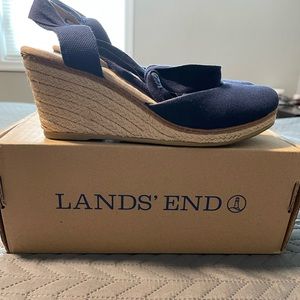 Lands’ End - Cara Closed Toe Wedge Espadrille